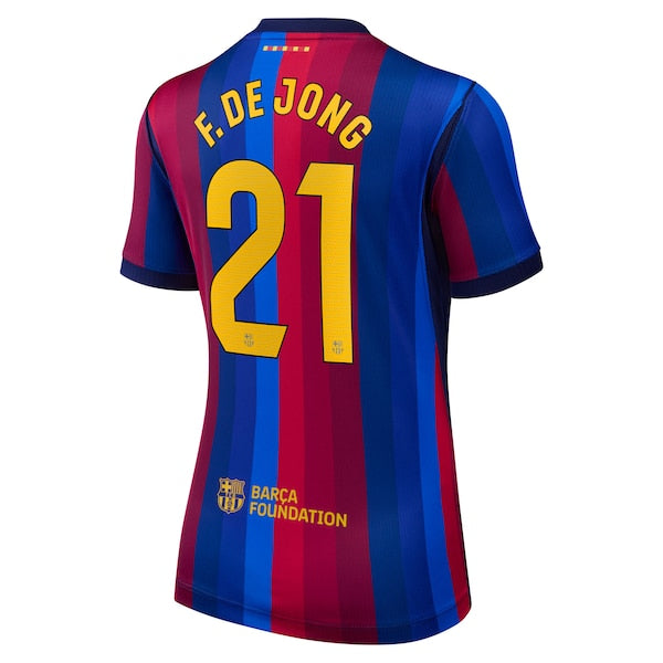 Nike Frenkie De Jong Barcelona 2026/27 Home Stadium Replica Jersey Red