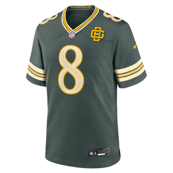 Josh Jacobs Green Bay Packers Nike 2026 Rivalries Collection Game Jersey - Green