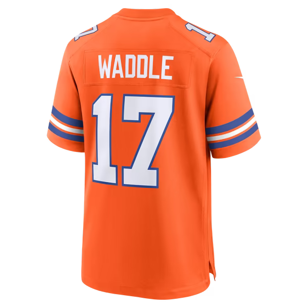 Jaylen Waddle Denver Broncos Jerseys Teams Game Player Jersey - Orange