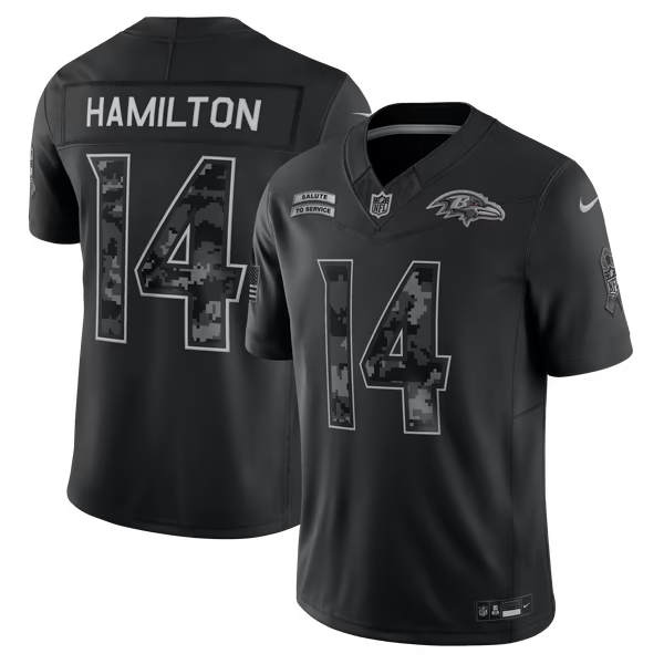 Kyle Hamilton Baltimore Ravens Nike 2026 Salute to Service Stitched Limited Jersey - Black