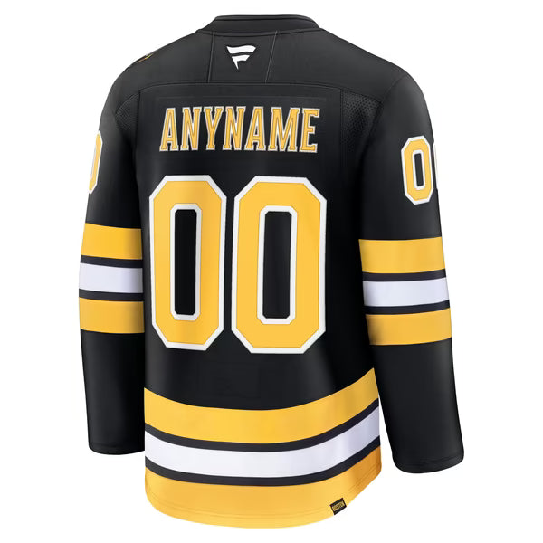 Jerseys Teams Boston Bruins Fanatics Home Premium Custom Jersey Black