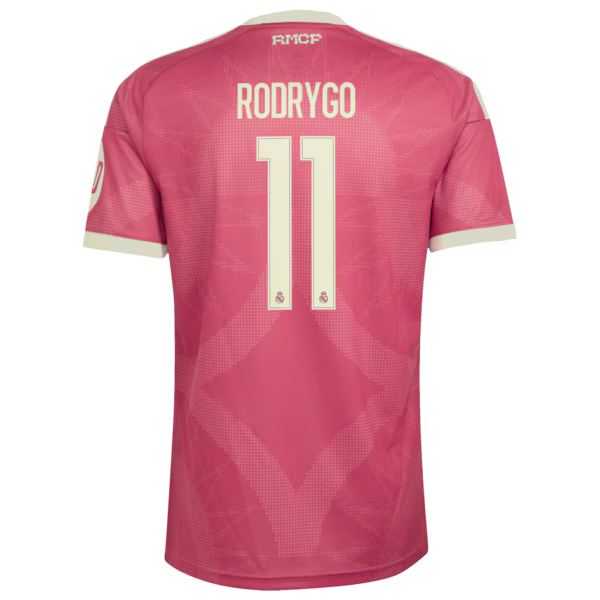 Rodrygo Real Madrid Jerseys Teams 2026/27 Third Replica Jersey - Pink