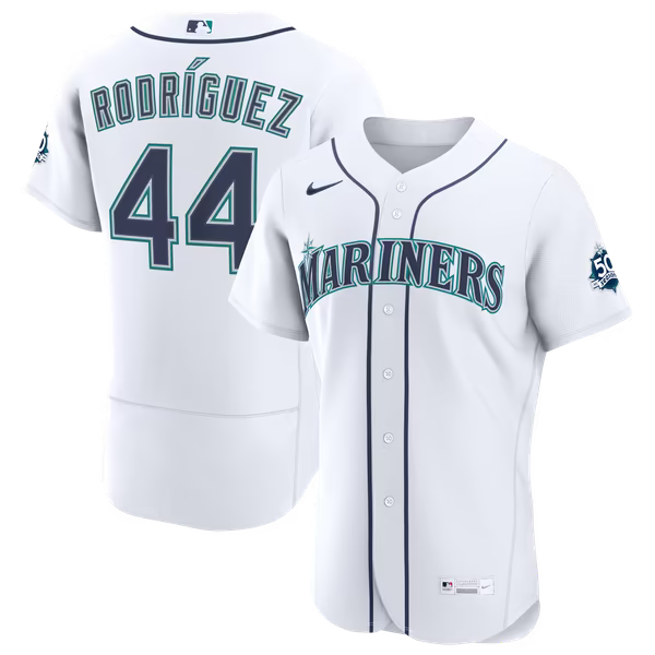 Julio Rodriguez Seattle Mariners Jerseys Teams Home 50th Season Authentic Jersey - White