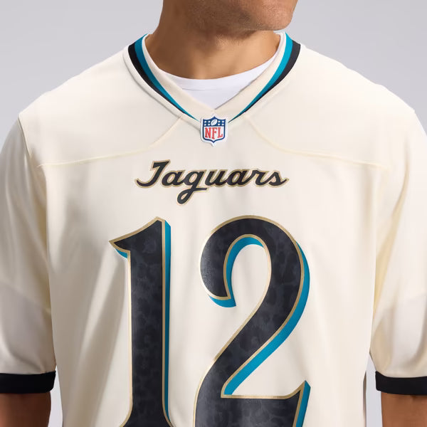 Travis Hunter Jacksonville Jaguars Nike 2026 Rivalries Collection Game Jersey - Natural