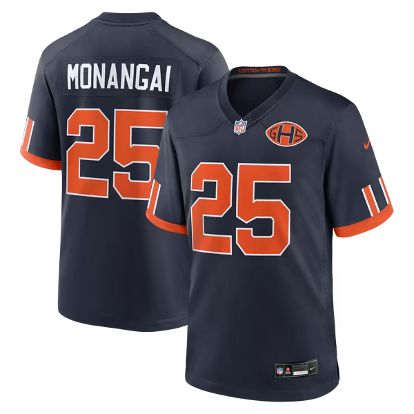 Kyle Monangai Chicago Bears Nike 2026 Rivalries Collection Game Jersey - Navy