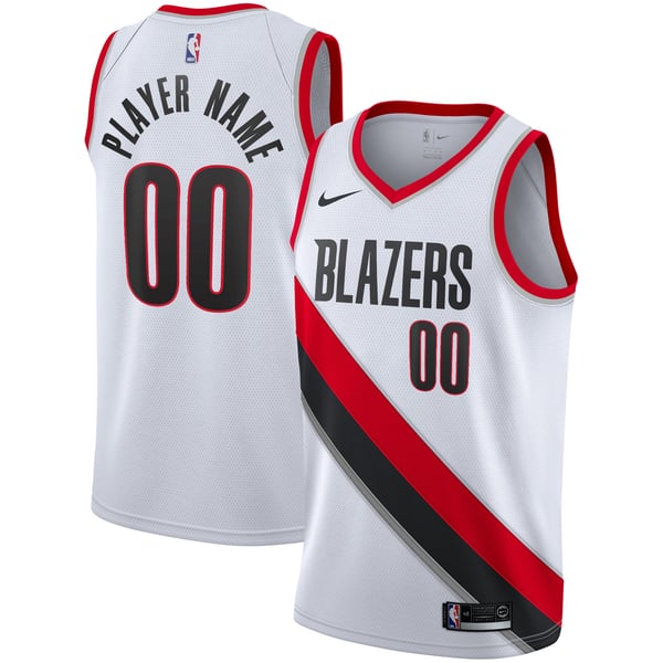 Jerseys Teams Portland Trail Blazers Nike 2020/21 Swingman Custom Jersey Association White