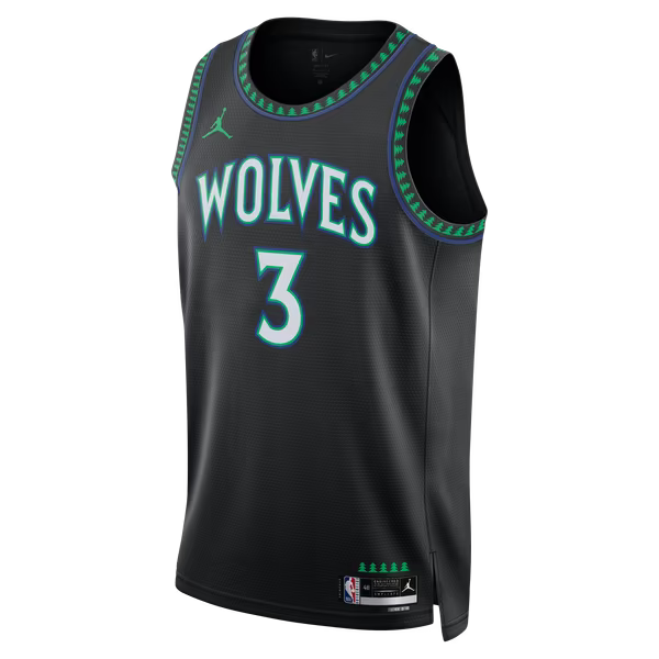 Jaden McDaniels Minnesota Timberwolves Jerseys Teams Brand Unisex Swingman Jersey - Statement Edition - Black