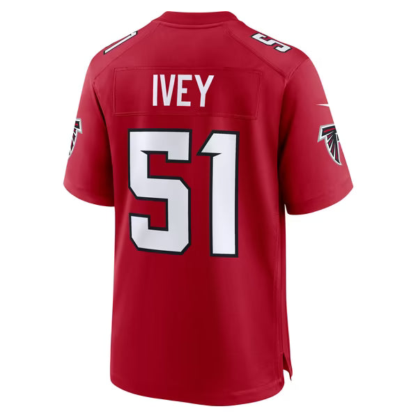 Jared Ivey Atlanta Falcons Jerseys Teams Team Game Jersey - Red