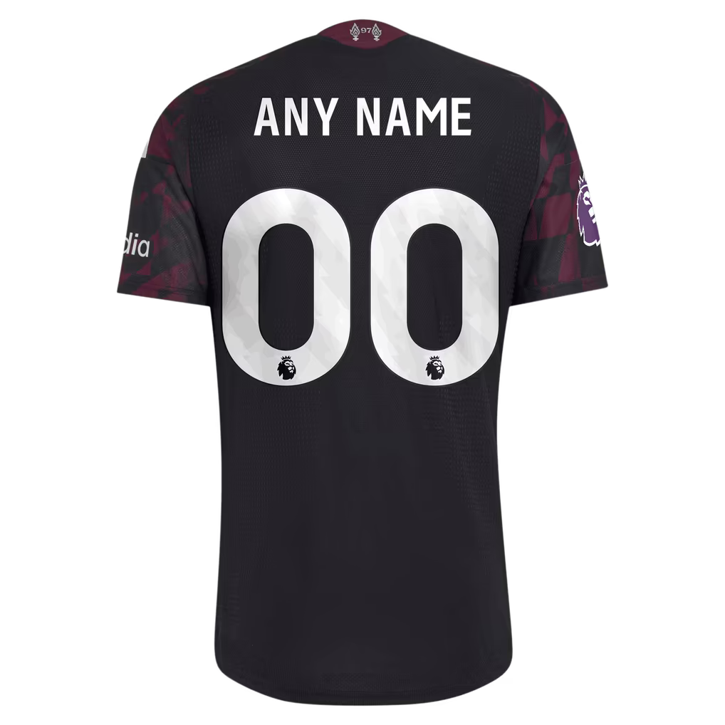 Liverpool Jerseys Teams 2026/27 Third On-Field Authentic Custom Jersey - Black