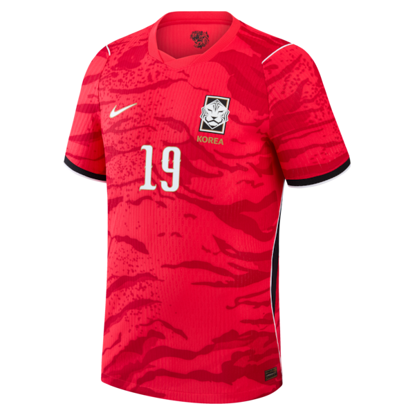 Jerseys Teams Lee Kang In South Korea National Team 2026 Home Match Authentic Jersey Red