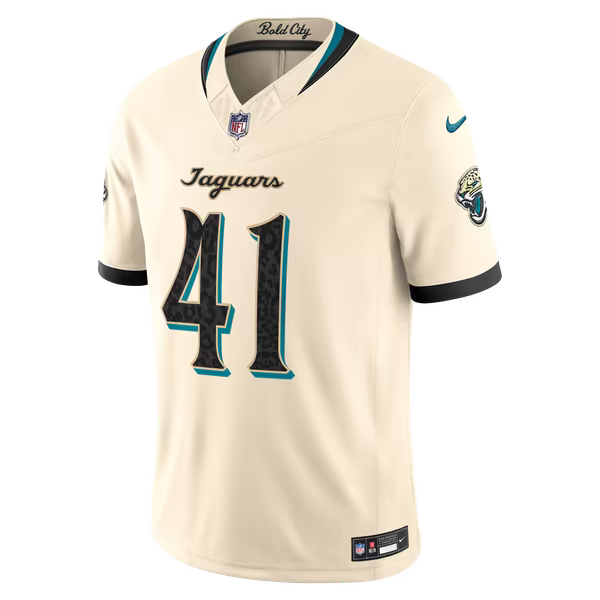 Josh Hines-Allen Jacksonville Jaguars Jerseys Teams 2026 Rivalries Collection Stitched Limited Jersey - Natural