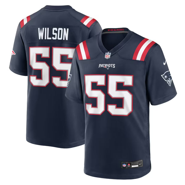 Jared Wilson New England Patriots Jerseys Teams Team Game Jersey - Navy