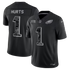 Jalen Hurts Philadelphia Eagles Jerseys Teams 2026 Salute to Service Stitched Limited Jersey - Black