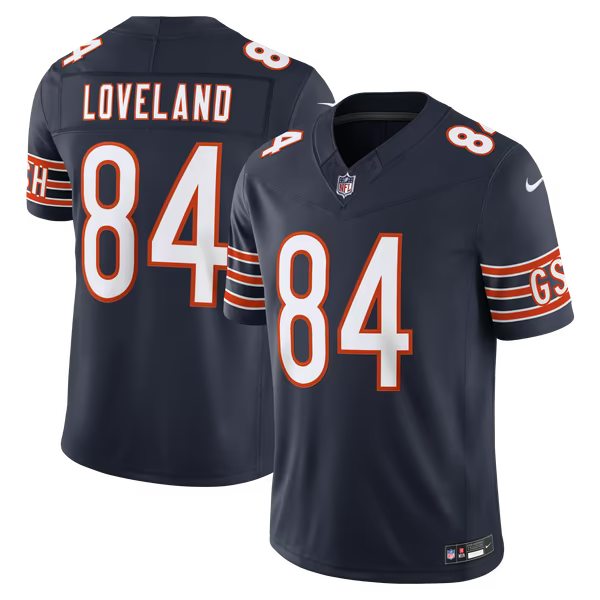 Colston Loveland Chicago Bears Jerseys Teams Team Vapor F.U.S.E. Stitched Limited Jersey - Navy