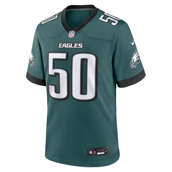 Keyshawn James-Newby Philadelphia Eagles Jerseys Teams Team Game Jersey - Midnight Green