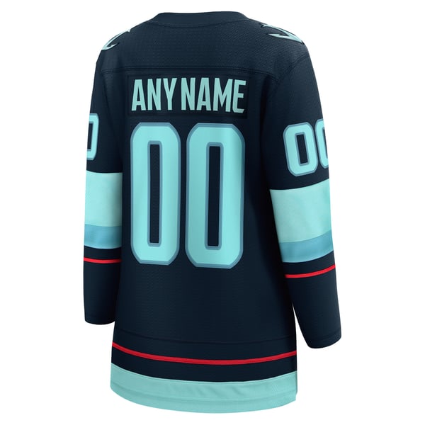 Jerseys Teams Fanatics Women's Seattle Kraken Home Breakaway Custom Jersey