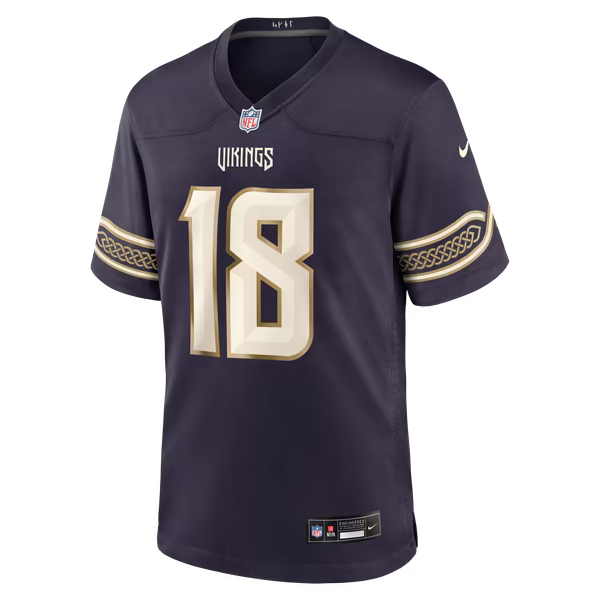 Justin Jefferson Minnesota Vikings Jerseys Teams 2026 Rivalries Collection Game Jersey - Purple