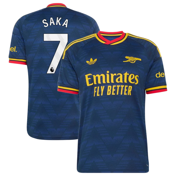 Bukayo Saka Arsenal Jerseys Teams 2026/27 Away Replica Jersey - Navy