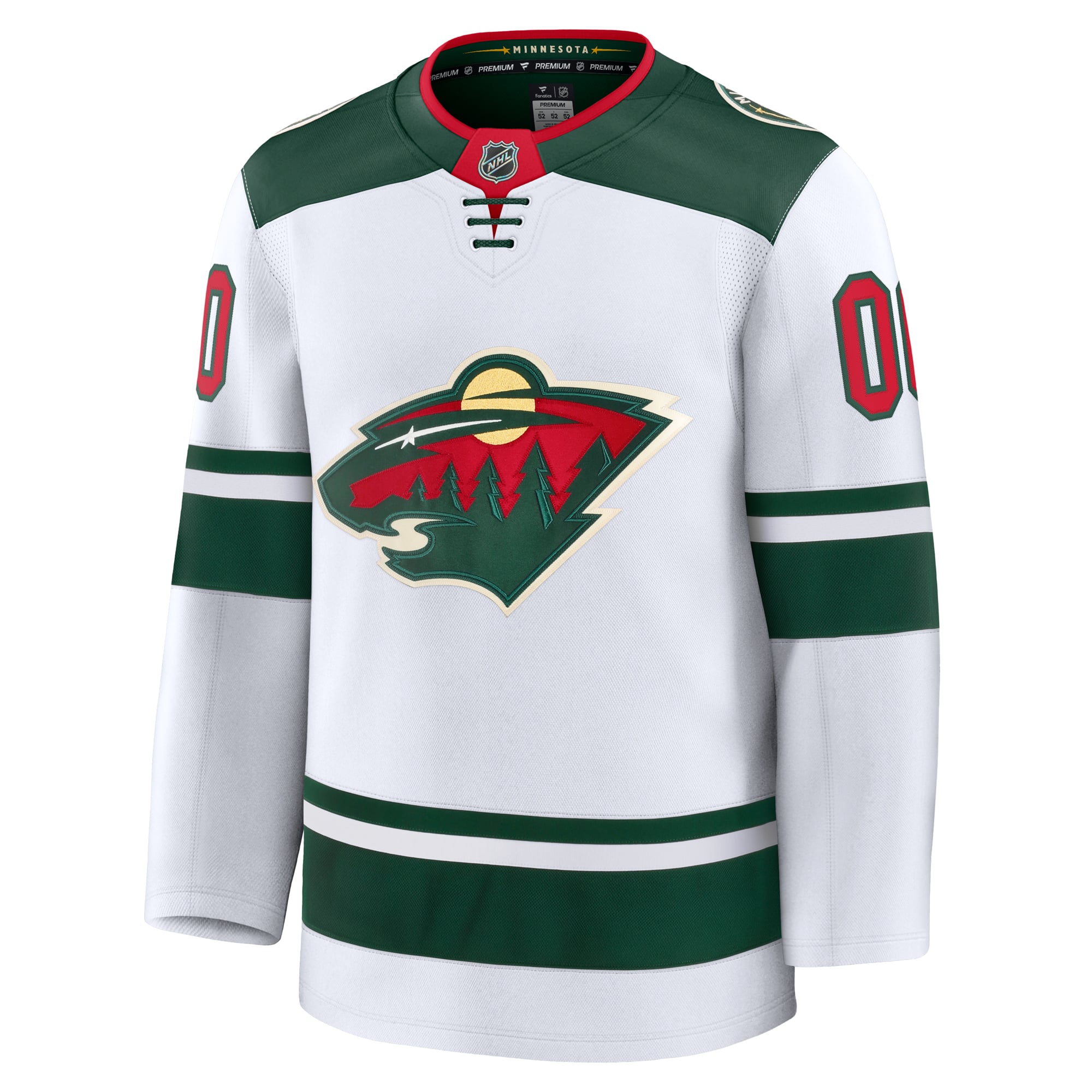 Jerseys Teams Fanatics Minnesota Wild Away Custom Jersey - White