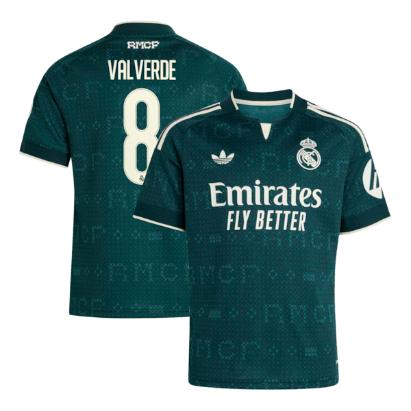 Federico Valverde Real Madrid Jerseys Teams Youth 2026/27 Away Replica Jersey - Green