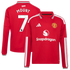 Adidas Mason Mount Manchester United 2026/27 Home Replica Long Sleeve Jersey Red