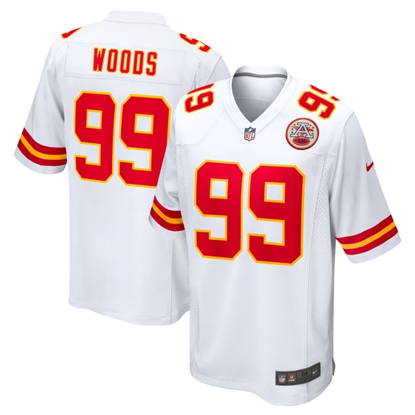 Peter Woods Kansas City Chiefs Jerseys Teams Game Jersey - White