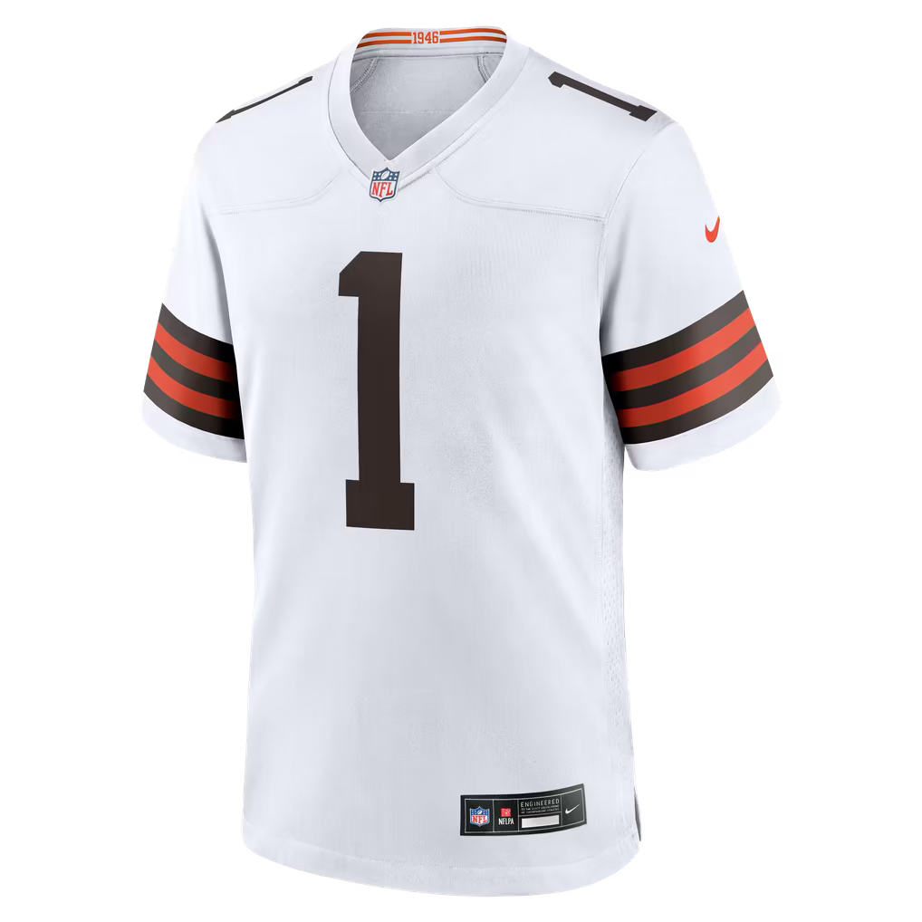 KC Concepcion Jr. Cleveland Browns Jerseys Teams Game Jersey - White