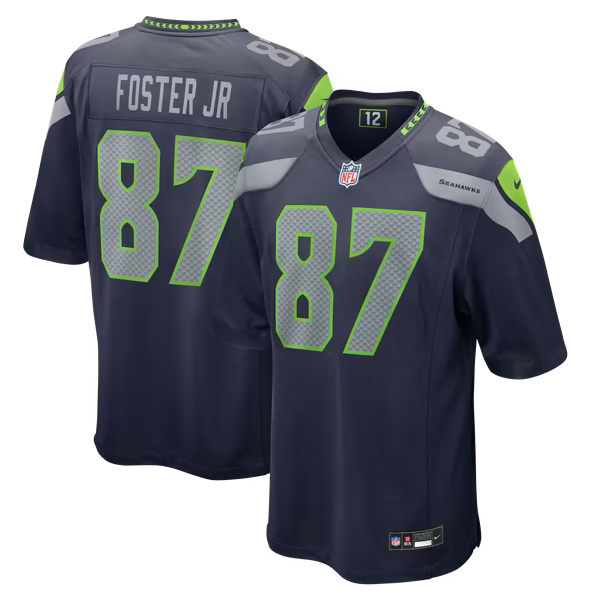 Montorie Foster Jr Seattle Seahawks Jerseys Teams Game Player Jersey - Navy