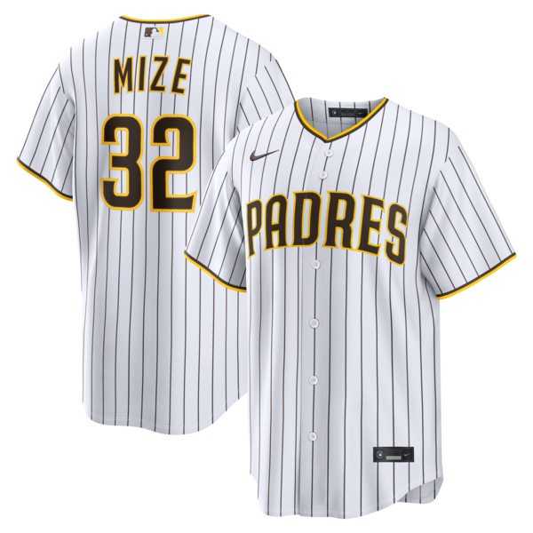 Casey Mize San Diego Padres Jerseys Teams Home Replica Jersey - White