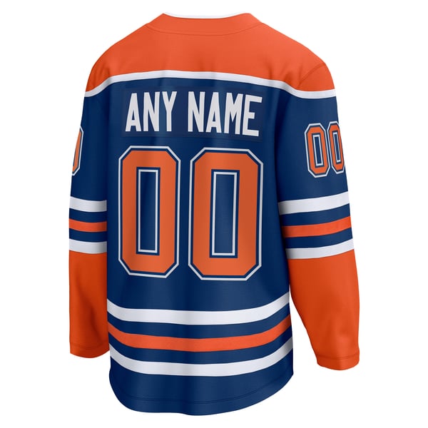 Jerseys Teams Edmonton Oilers Fanatics Home Breakaway Custom Jersey