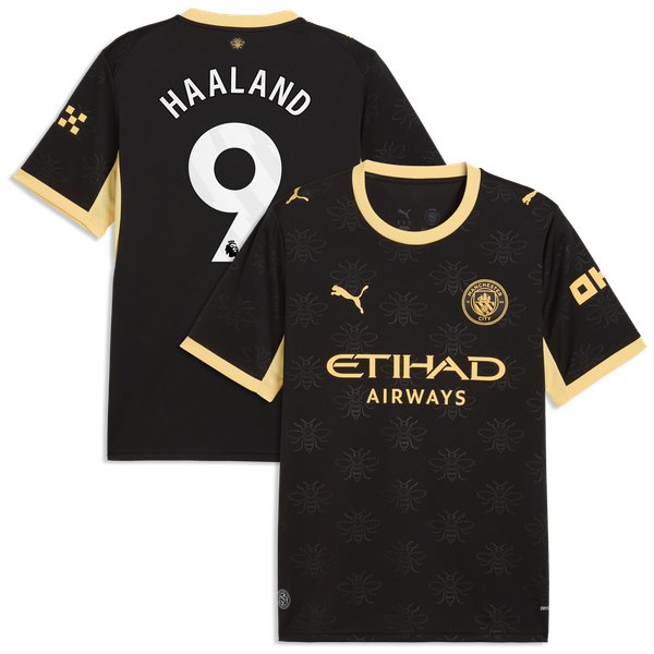 Erling Haaland Manchester City Jerseys Teams 2026/27 Away Replica Jersey - Black