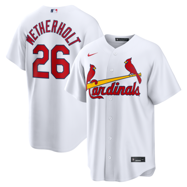 JJ Wetherholt St. Louis Cardinals Jerseys Teams Home Replica Jersey - White