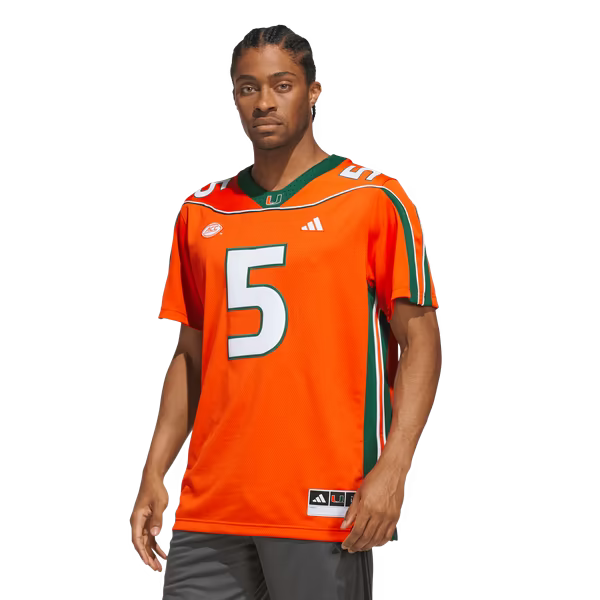 Andre Johnson Miami Hurricanes Jerseys Teams Home It's Back Premier Jersey - Orange
