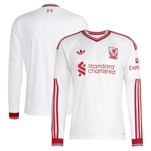 Liverpool Jerseys Teams 2026/27 Away Replica Long Sleeve Jersey - White