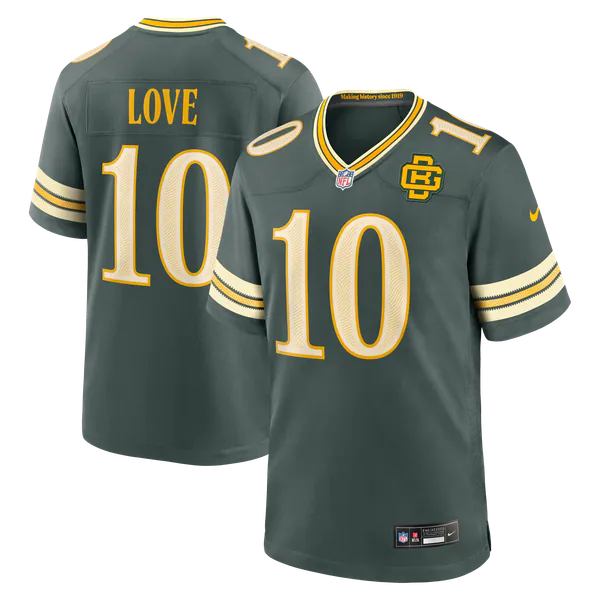 Jerseys Teams Love Green Bay Packers Jerseys Teams 2026 Rivalries Collection Game Jersey - Green
