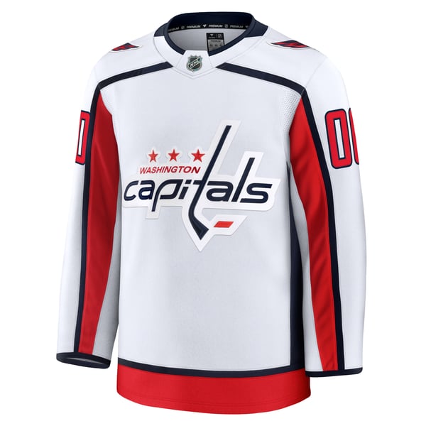 Jerseys Teams Fanatics Washington Capitals Away Premium Custom Jersey - White