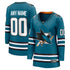 Jerseys Teams Fanatics Women's San Jose Sharks Teal Home Jersey