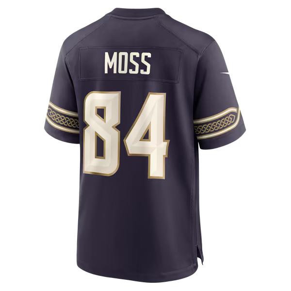 Randy Moss Minnesota Vikings Jerseys Teams 2026 Rivalries Collection Game Jersey - Purple