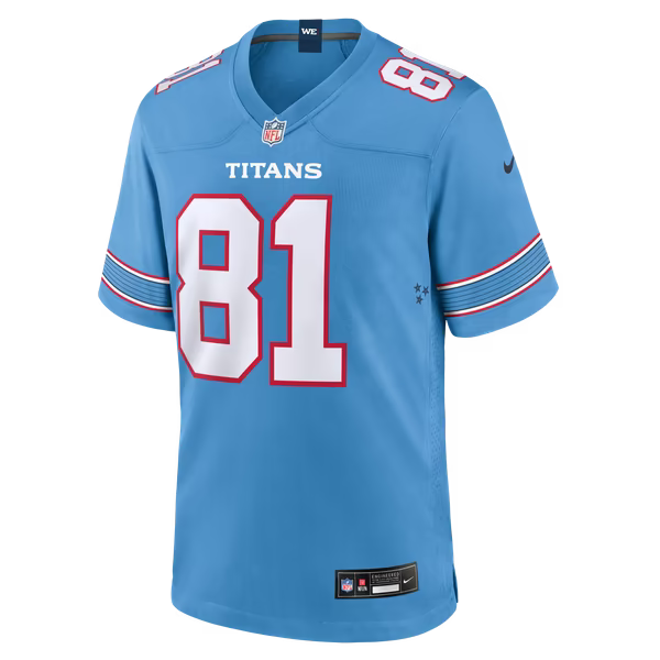 Jaren Kanak Tennessee Titans Nike Team Game Jersey - Light Blue