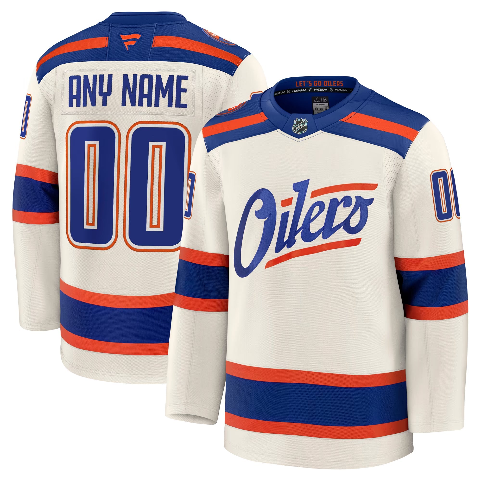 Jerseys Teams Edmonton Oilers Fanatics Alternate Premium Custom Jersey