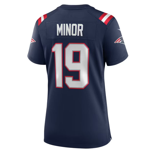 Kobee Minor New England Patriots Nike Women's Team Game Jersey - Navy