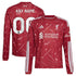 Adidas Liverpool 2026/27 Home Replica Custom Long Sleeve Jersey Red