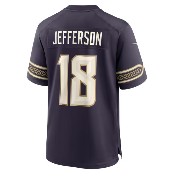 Justin Jefferson Minnesota Vikings Nike 2026 Rivalries Collection Game Jersey - Purple