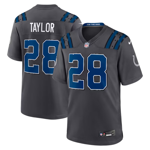 Jonathan Taylor Indianapolis Colts Jerseys Teams 2026 Rivalries Collection Game Jersey - Anthracite
