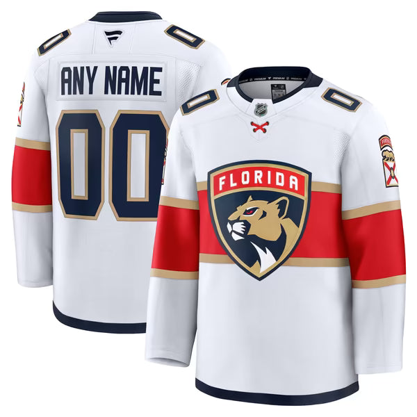 Jerseys Teams Florida Panthers Fanatics Away Premium Custom Jersey - White