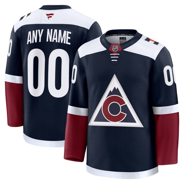 Jerseys Teams Fanatics Colorado Avalanche Alternate Premium Custom Jersey