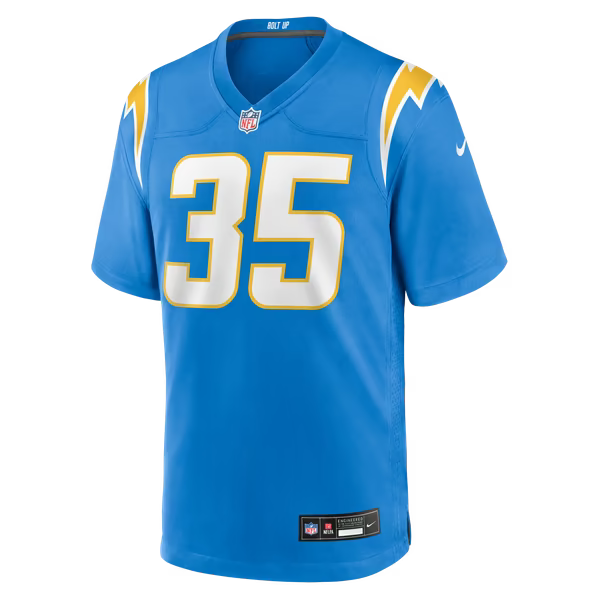 Amar Johnson Los Angeles Chargers Jerseys Teams Team Game Jersey - Powder Blue