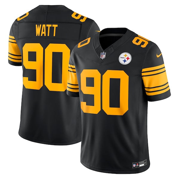 T.J. Watt Pittsburgh Steelers Nike Alternate Vapor F.U.S.E. Stitched Limited Jersey - Black