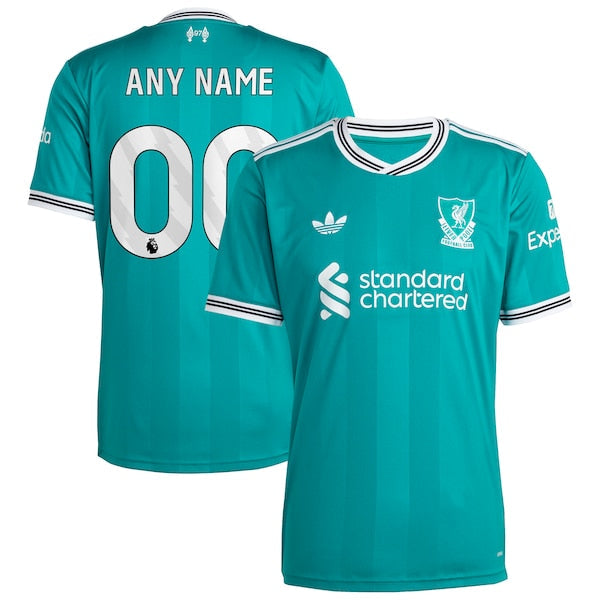 Adidas Liverpool 2025/26 Third Replica Custom Jersey Green