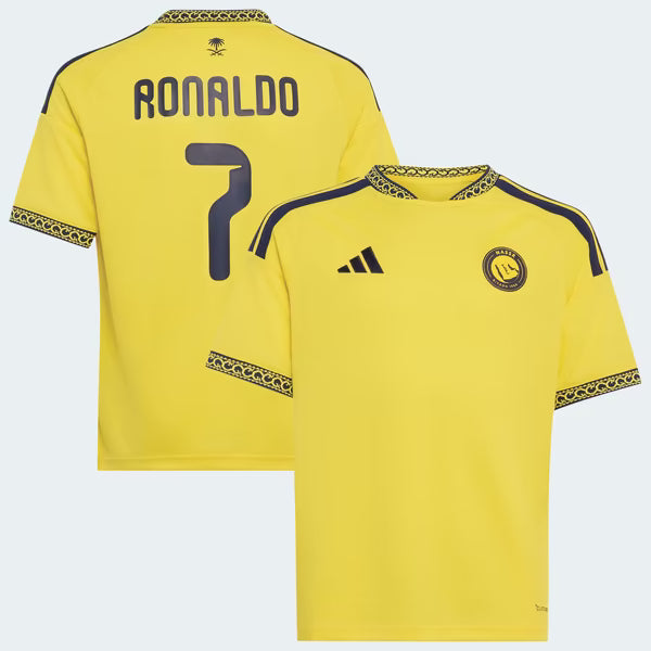 Cristiano Ronaldo Al-Nassr FC Jerseys Teams Youth 2026/27 Home Replica Jersey - Yellow